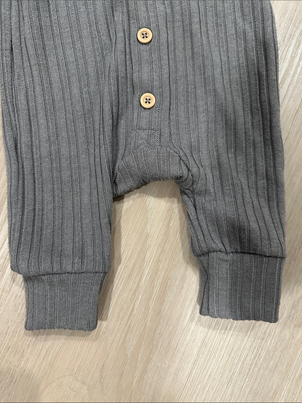 Grayson Collective Grey Ribbed Onsie *NWOT - Picture 2 of 3